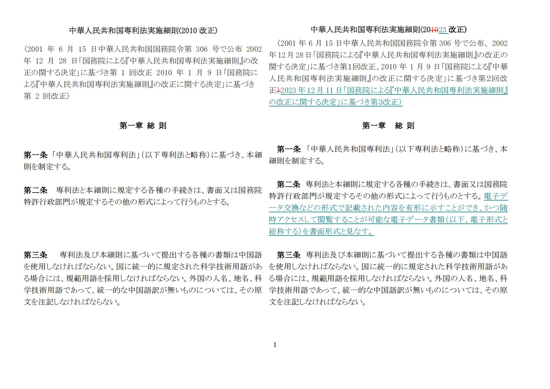 中華人民共和国専利法実施細則（新旧対照表） (2024.1)_00.jpg